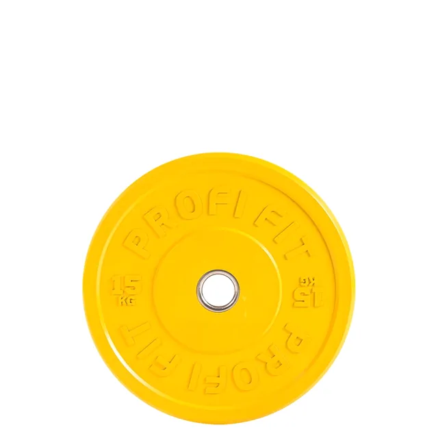 Диск для штанги каучуковый, цветной D51 мм PROFI-FIT, фото 2