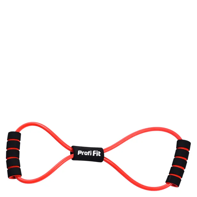 Эспандер трубчатый восьмерка (красный, сопротивление 5 кг) PROFI-FIT