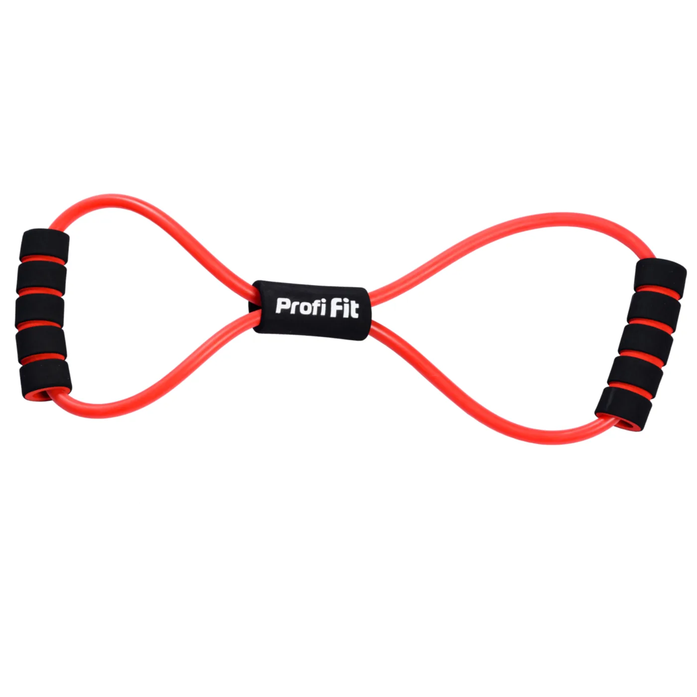 Эспандер трубчатый восьмерка (красный, сопротивление 5 кг) PROFI-FIT