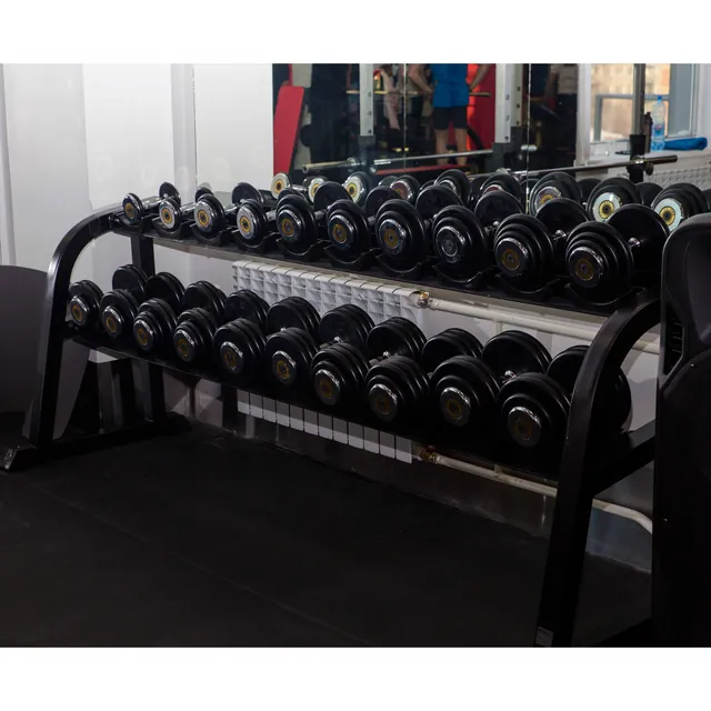 Гантельный ряд базовый (шаг 2,5 кг, 10 пар) PROFI-FIT 2,5-25 кг, фото 2
