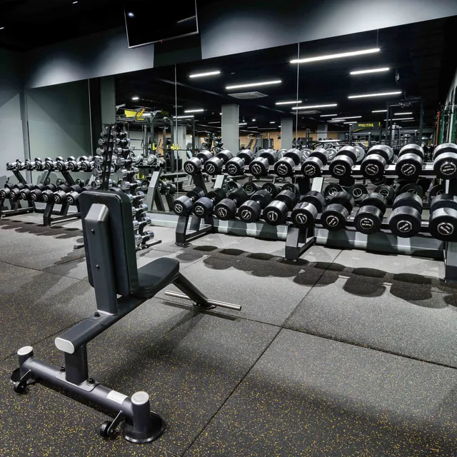 Гантельный ряд профессиональный (шаг 2,5 кг, 5 пар) PROFI-FIT 27,5-37,5 кг, фото 3