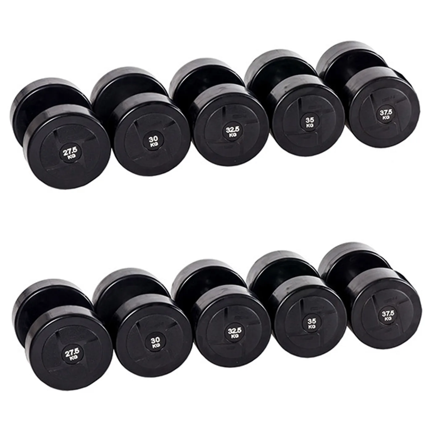 Гантельный ряд силовой (шаг 2,5 кг, 5 пар) PROFI-FIT 27,5-37,5 кг