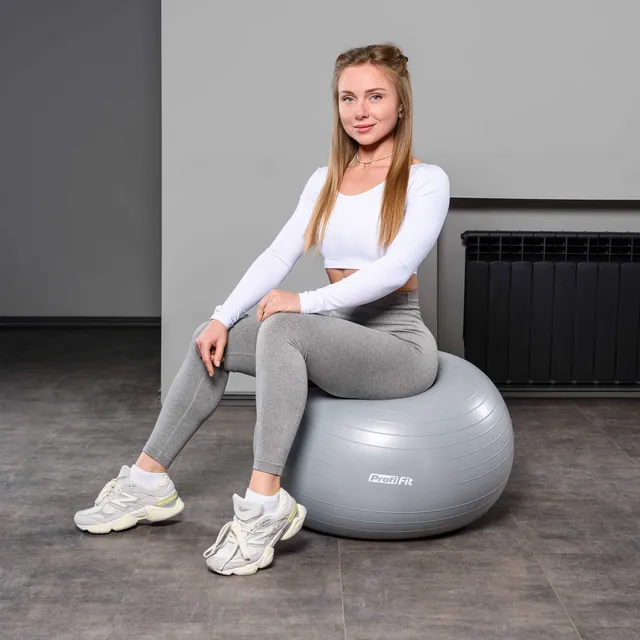 Гимнастический мяч антивзрыв PROFI-FIT, фото 6