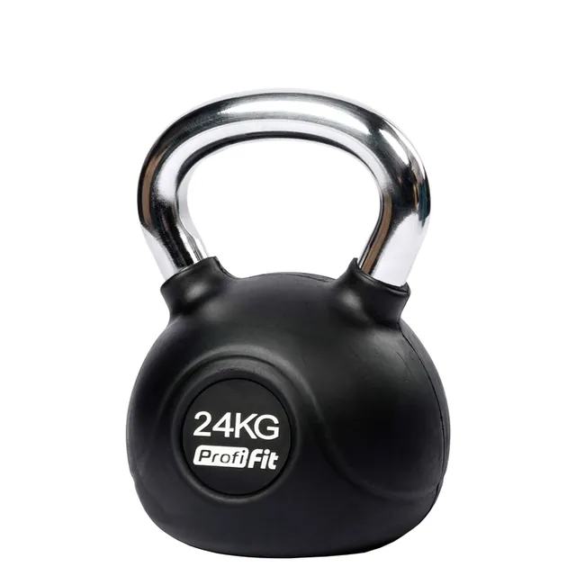 Гиря обрезиненная с хромированной ручкой PROFI-FIT, фото 12
