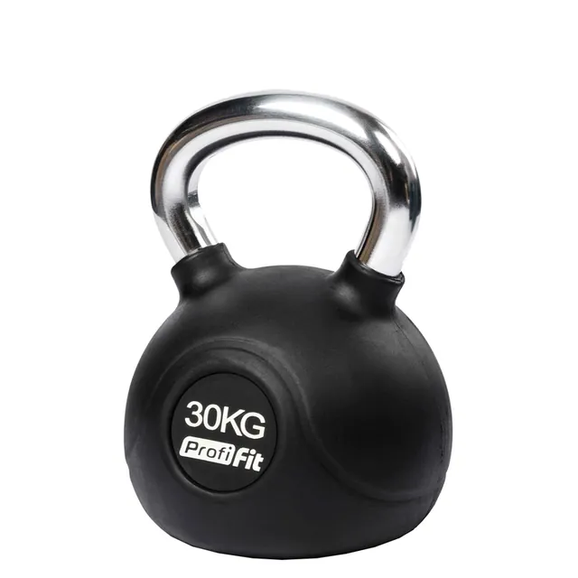 Гиря обрезиненная с хромированной ручкой PROFI-FIT, фото 15