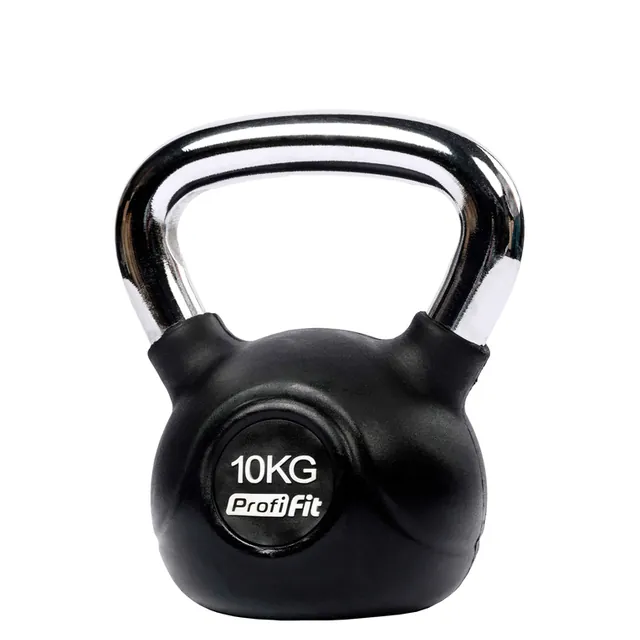Гиря обрезиненная с хромированной ручкой PROFI-FIT, фото 6