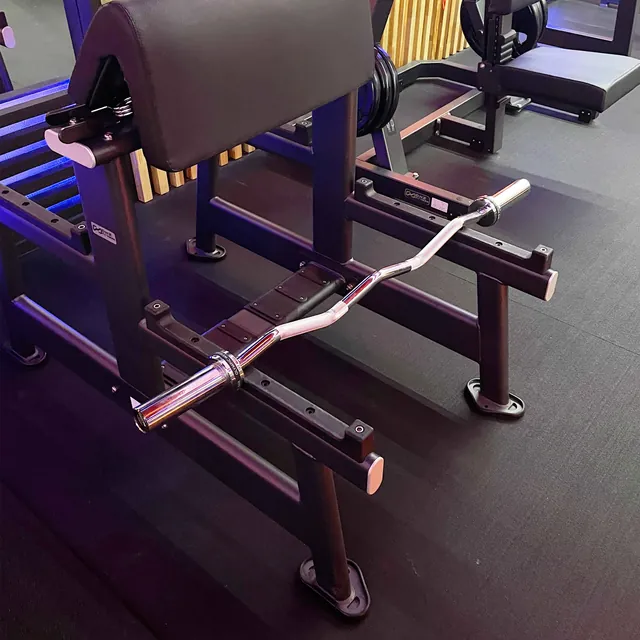 Гриф для штанги W-образный (до 150 кг, замки-пружины) D50 мм PROFI-FIT, фото 6