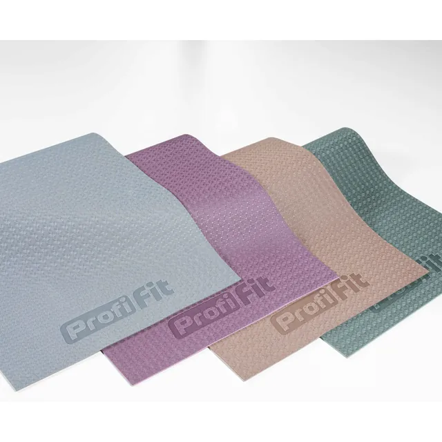 Коврик для йоги и фитнеса БАЗА (зелёный-оливковый) 5 мм PROFI-FIT, фото 2