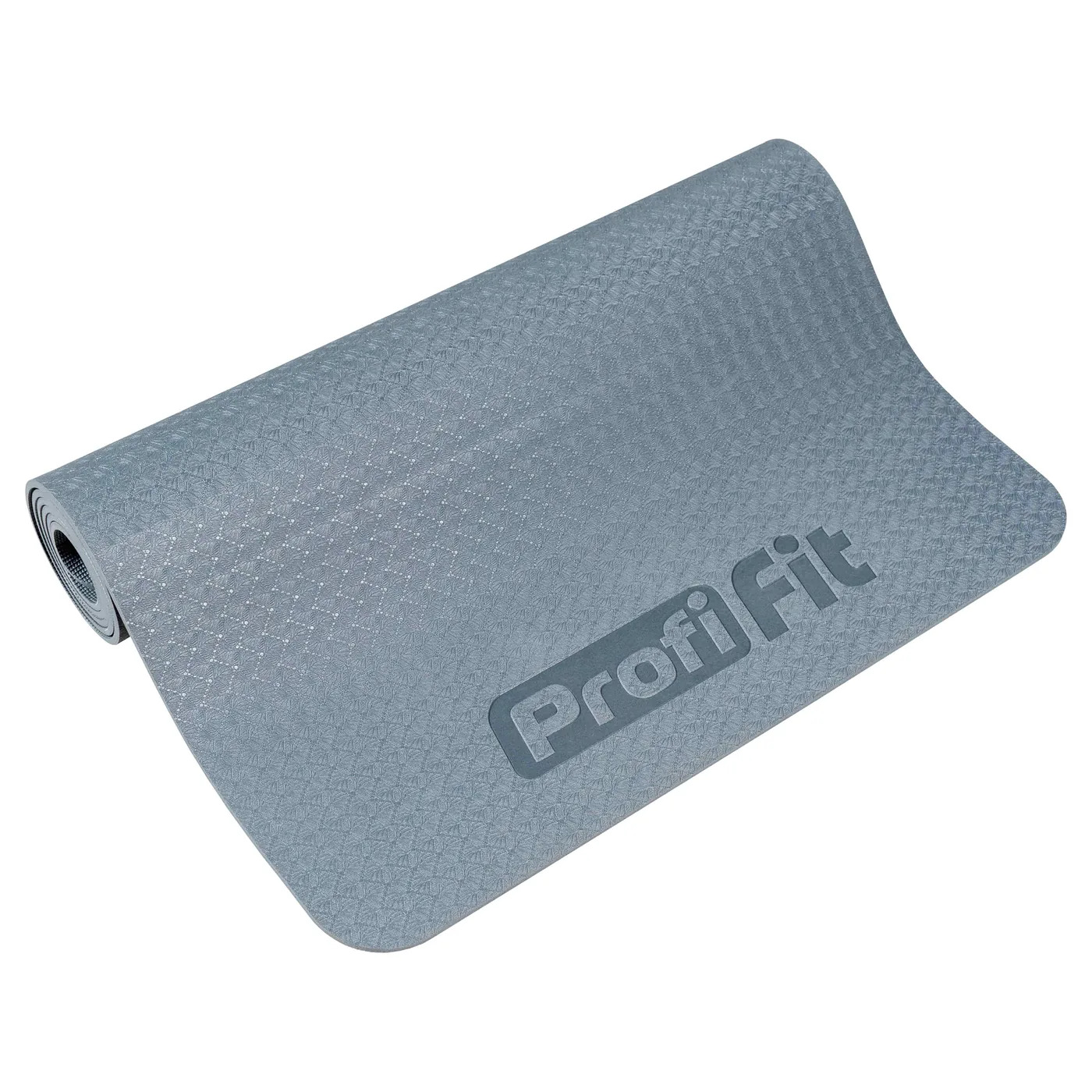 Коврик для йоги и фитнеса СТАНДАРТ (графит) 5 мм PROFI-FIT