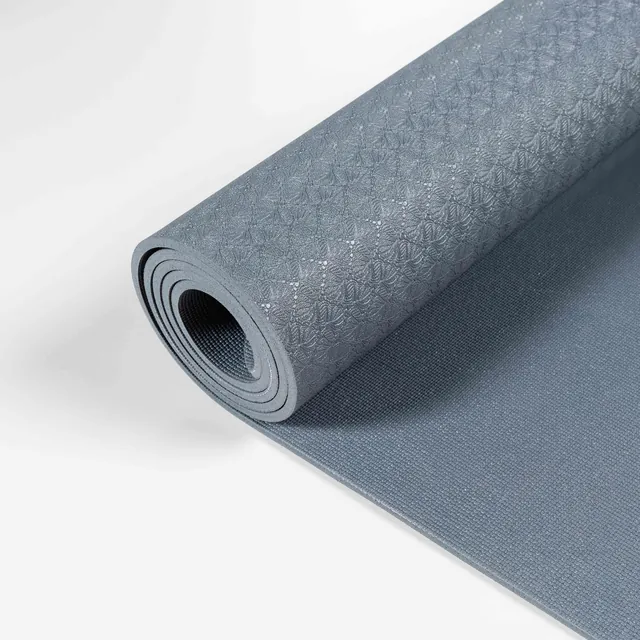 Коврик для йоги и фитнеса СТАНДАРТ (графит) 5 мм PROFI-FIT, фото 3
