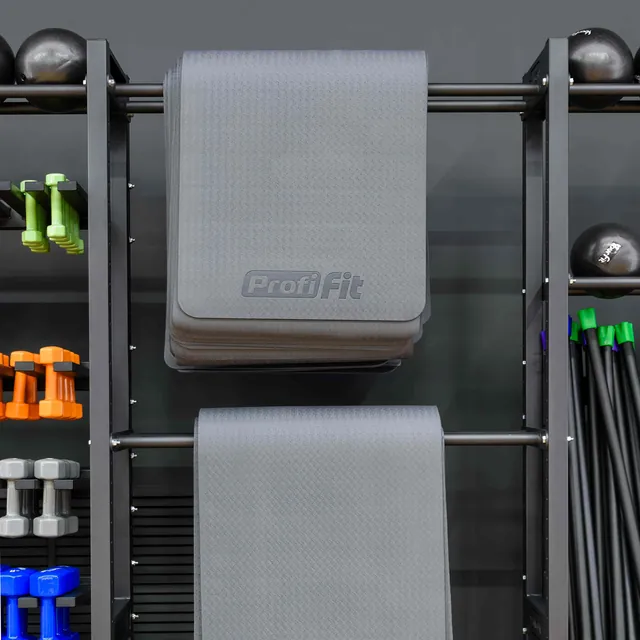 Коврик для йоги и фитнеса СТАНДАРТ (графит) 5 мм PROFI-FIT, фото 8