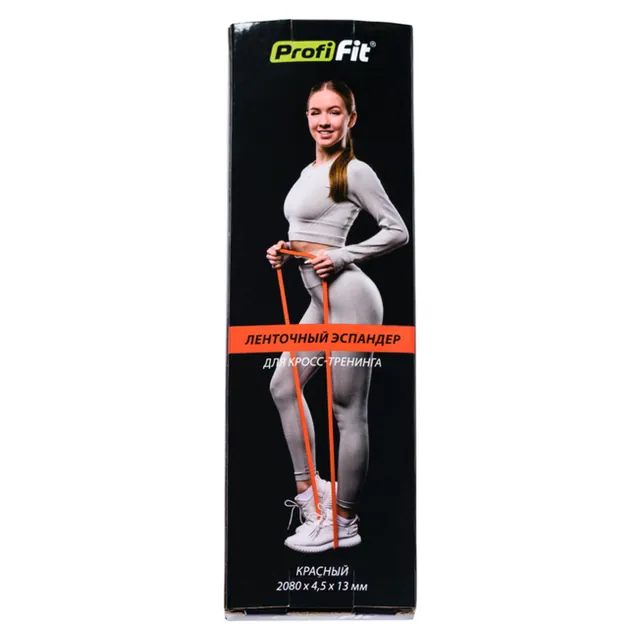 Ленточный эспандер для кросс-тренинга (красный, нагрузка 5-15 кг) PROFI-FIT, фото 2