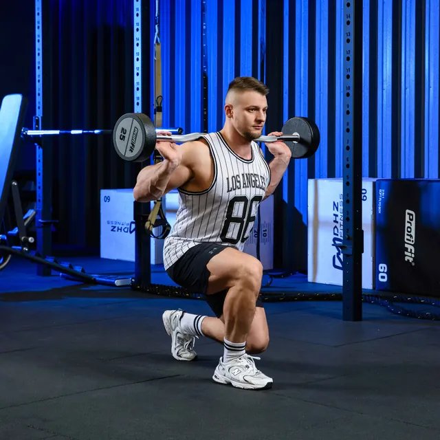 Набор изогнутых полиуретановых штанг (шаг 5 кг, 5 шт) PROFI-FIT 10-30 кг, фото 5